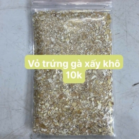 Vỏ trứng gà sấy khô